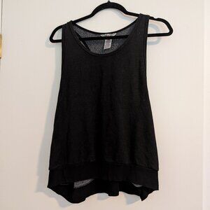 Hard Tail Forever Deep Cut Armhole Tank - Black, L